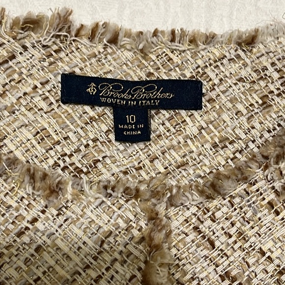 Brooks Brothers Cream Textured Blazer - Picture 5 of 9